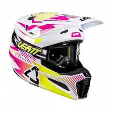 Шлем с очками LEATT KIT MOTO 3.5 STORM PINK