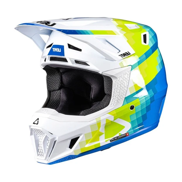 Шлем с очками LEATT KIT MOTO 7.5 PIXEL BLUE