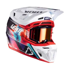 Шлем с очками LEATT KIT MOTO 8.5 ROYAL BLUE RED