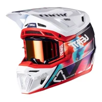 Шлем с очками LEATT KIT MOTO 8.5 ROYAL BLUE RED