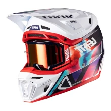 Шлем с очками LEATT KIT MOTO 8.5 ROYAL BLUE RED