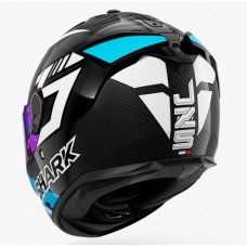ШЛЕМ SHARK SPARTAN GT PRO CARBON ZARCO TRACK RACER WHITE BLUE