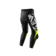 Брюки кожаные REBELHORN INFERNO BLACK/WHITE/FLUO YELLOW