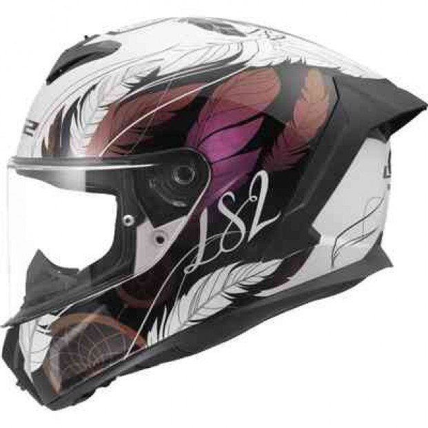 Шлем LS2 FF820 RAPID III BOHO WHITE BLACK PINK