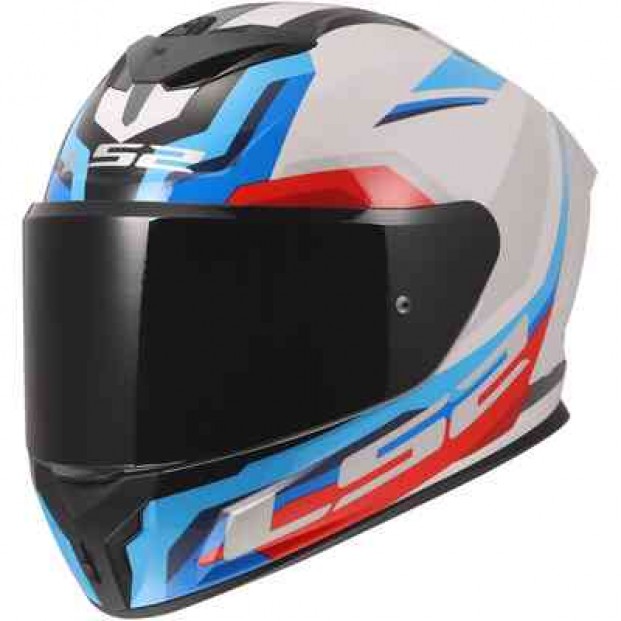 Шлем LS2 FF820 RAPID III HYPER WHITE BLUE RED