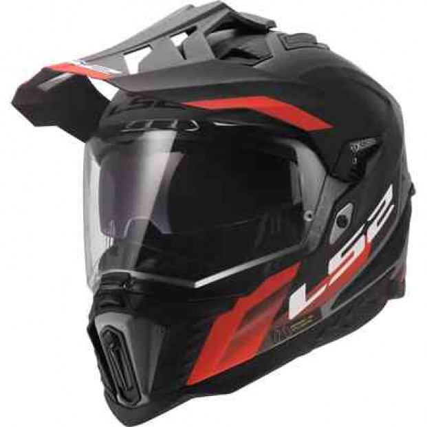 Шлем LS2 MX701 EXPLORER HEXA BLACK RED GREY-06