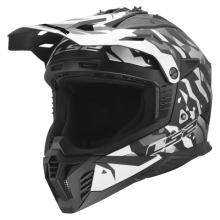 Шлем LS2 MX708 FAST II GROTESK BLACK GREY-06