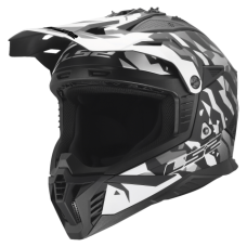 Шлем LS2 MX708 FAST II GROTESK BLACK GREY-06