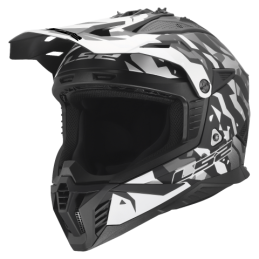 Шлем LS2 MX708 FAST II GROTESK BLACK GREY-06