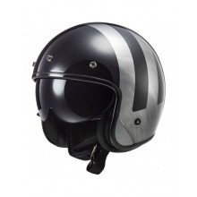 Шлем LS2 OF601 BOB II LINES BLACK JEANS-06