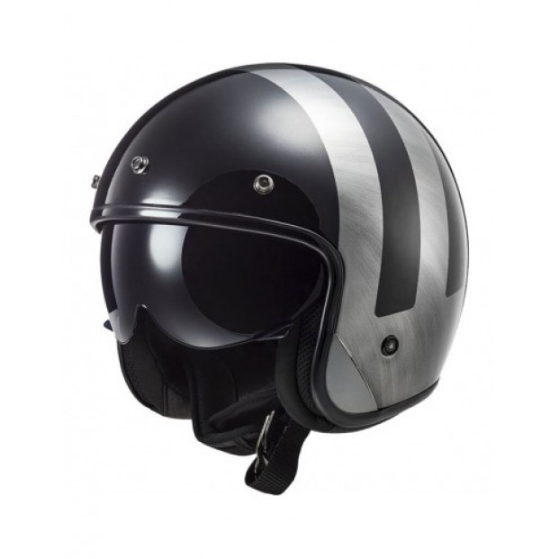 Шлем LS2 OF601 BOB II LINES BLACK JEANS-06