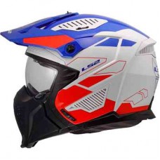 Шлем LS2 OF606 DRIFTER TREK WHITE BLUE RED-06