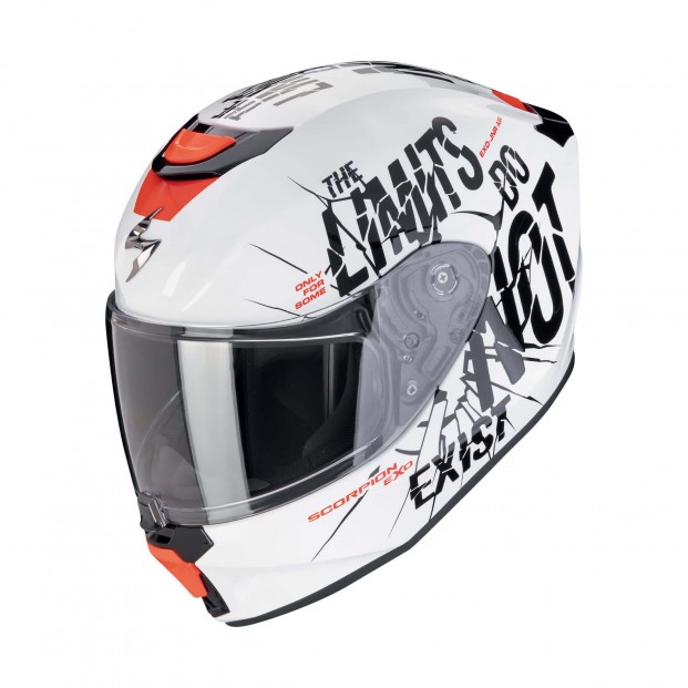 Шлем SCORPION EXO-JNR AIR BOUM Blanc-Noir (55)
