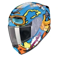 Шлем SCORPION EXO-JNR AIR FUN Bleu-Orange (204)