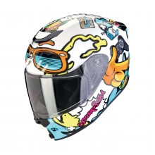 Шлем SCORPION EXO-JNR AIR FUN Blanc-Bleu (74)