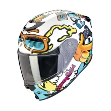 Шлем SCORPION EXO-JNR AIR FUN Blanc-Bleu (74)