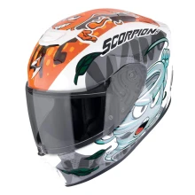 Шлем SCORPION EXO-JNR AIR The4elements Blanc-Bleu-Orange (361)