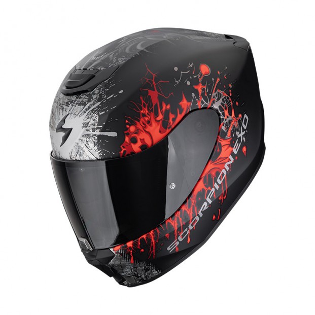 Шлем SCORPION EXO-391 WOLF Noir mat-Argent-Rouge (24)