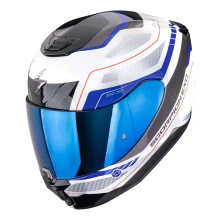 Шлем SCORPION EXO-391 LEO Blanc-Bleu (74)