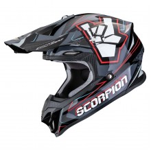 Шлем SCORPION VX-16 EVO AIR ROK Noir-Gris-Rouge (339)