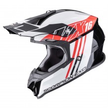 Шлем SCORPION VX-16 EVO AIR LIGNES Noir-Rouge (24)