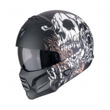 Шлем SCORPION EXO-COMBAT II GENESIS Noir mat-Blanc-Or (353)