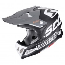 Шлем SCORPION VX-22 AIR UPDOWN Noir mat-Blanc-Gris (377)