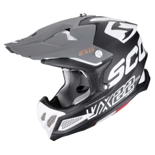 Шлем SCORPION VX-22 AIR UPDOWN Noir mat-Blanc-Gris (377)