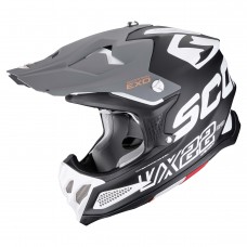 Шлем SCORPION VX-22 AIR UPDOWN Noir mat-Blanc-Gris (377)