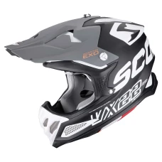 Шлем SCORPION VX-22 AIR UPDOWN Noir mat-Blanc-Gris (377)