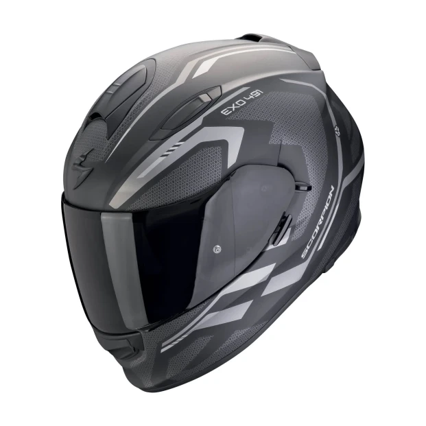 Шлем SCORPION EXO-491 KRIPTA Noir mat-Argent (159)