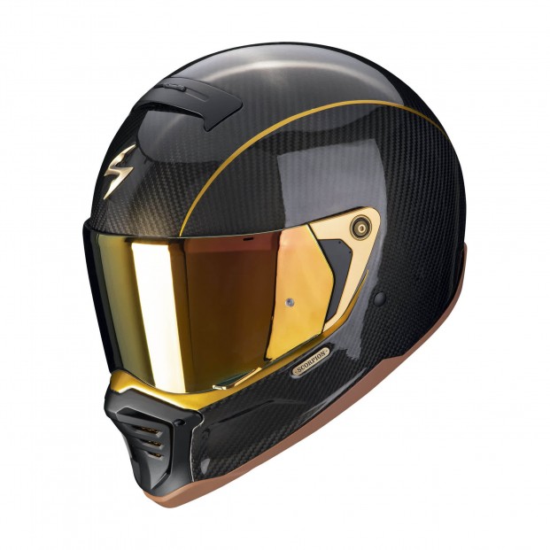 Шлем SCORPION EXO-HX1 CARBON SE Noir-Or (61)
