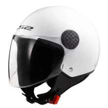 Шлем LS2 OF558 SPHERE LUX II SOLID GLOSS WHITE-06