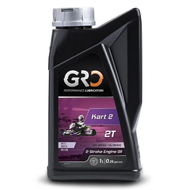 Масло моторное для картинга GRO KART-2, 100% synthetic lubricant based on Esters,1 л