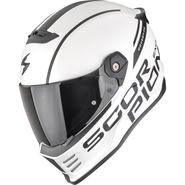 Шлем SCORPION COVERT FX DANKO Blanc mat perle-Noir (381)