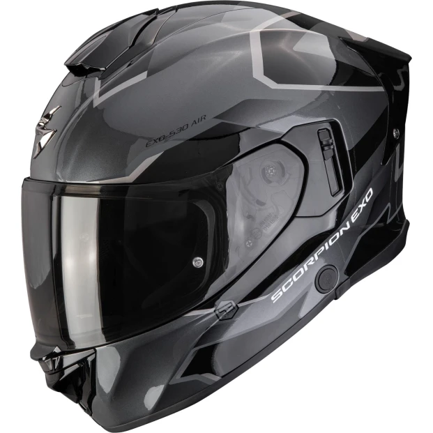 Шлем SCORPION EXO-530 AIR CLIP Argent-Noir (383)