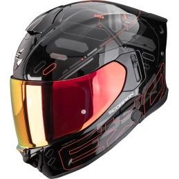 Шлем SCORPION EXO-530 AIR FOND Métal Noir-Rouge (238)