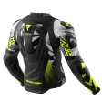 Куртка кожаная REBELHORN INFERNO BLACK/FLUO YELLOW
