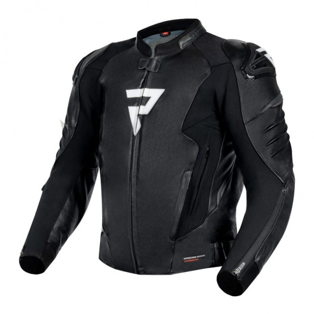 Куртка кожаная REBELHORN VELOCE BLACK/WHITE