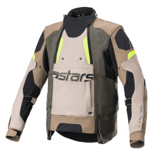 Куртка текстильная ALPINESTARS HALO DRYSTAR DARK KHAKI/SAND/FLUO YELLOW 