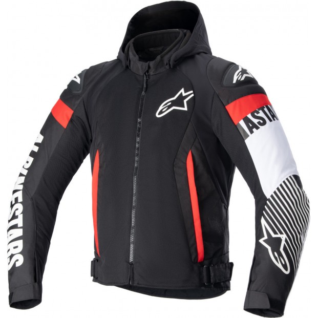 Куртка текстильная ALPINESTARS ZACA AIR BLACK/WHITE/FLUO RED 