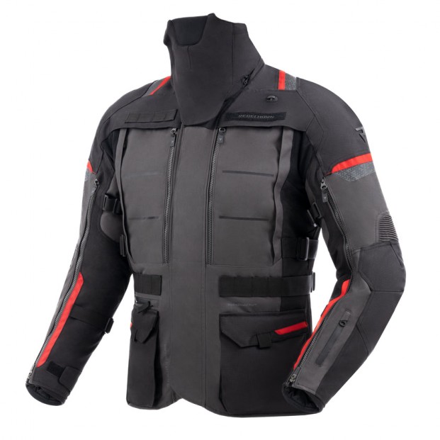 Куртка текстильная REBELHORN CUBBY V BLACK/ANTHRACITE/RED 