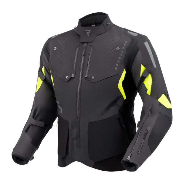 Куртка текстильная REBELHORN HIKER IV BLACK/ANTHRACITE/FLO YELLOW