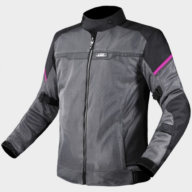 Куртка LS2 RIVA LADY BLACK DARK GREY PINK