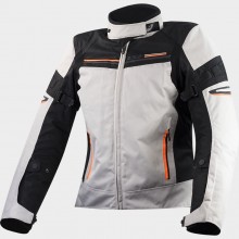 Куртка LS2 SHADOW LADY LIGHT GREY BLACK ORANGE