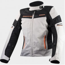 Куртка LS2 SHADOW LADY LIGHT GREY BLACK ORANGE
