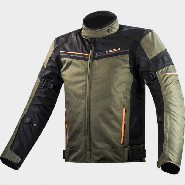 Куртка LS2 SHADOW MAN KHAKI BLACK H-V ORANGE