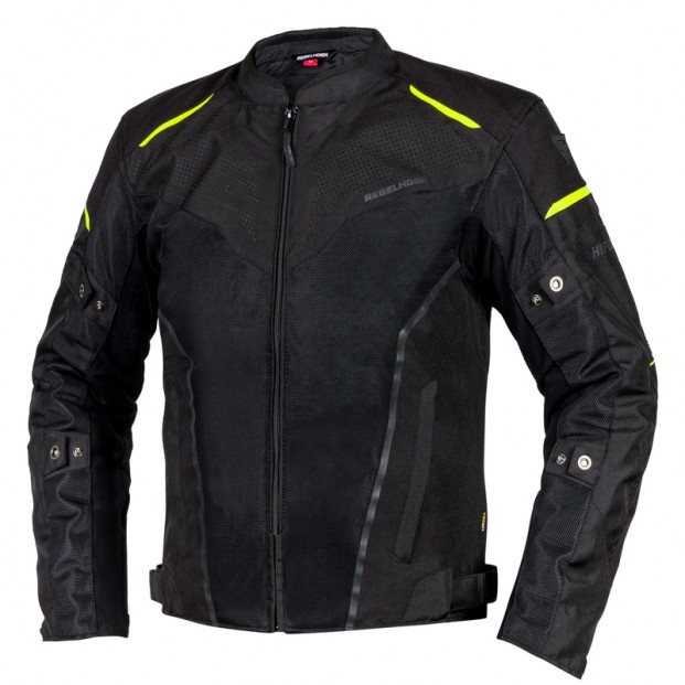 Куртка текстильная REBELHORN HIFLOW IV BLACK/FLO YELLOW