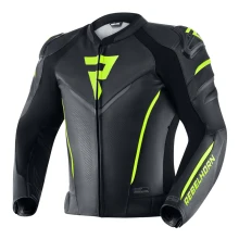 Куртка Rebelhorn Fighter Black/Flo Yellow Leather