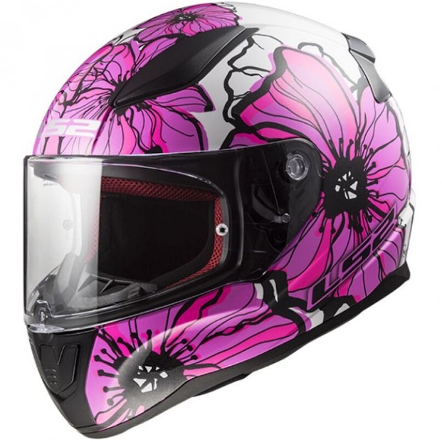 Шлем LS2 FF353 RAPID II POPPIES PINK-06